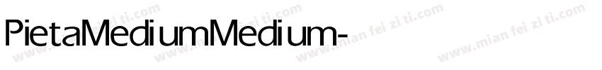 Pieta Medium Medium字体转换